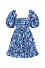 Palm Noosa Lola Dress Blue Paisley