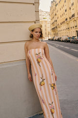 Alessia Dress Citrus Stripe