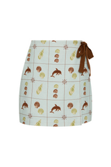 Rex Wrap Skirt Seashell Tile