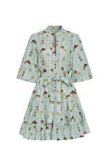 Ruba Mini Dress Seashell Tile