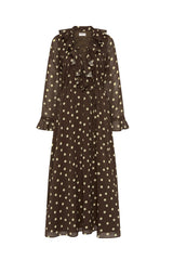 Eddy Dress Giallo Pois