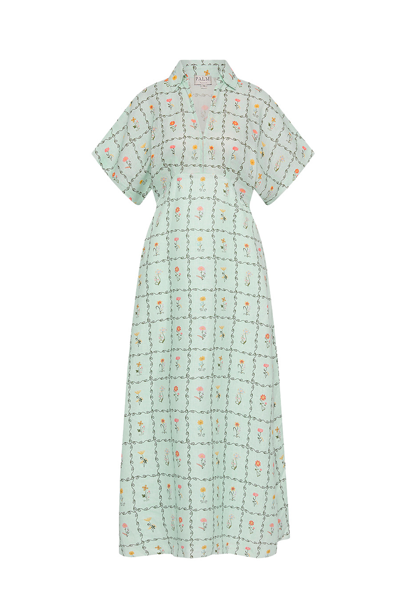 Jasmine Dress Calypso Tile