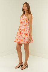 Palm Noosa Isabella Mini Dress Spanish Hibiscus