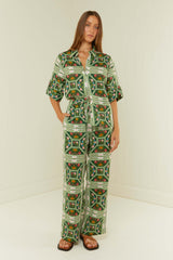 Palm Noosa Mirage Shirt Flora Tile