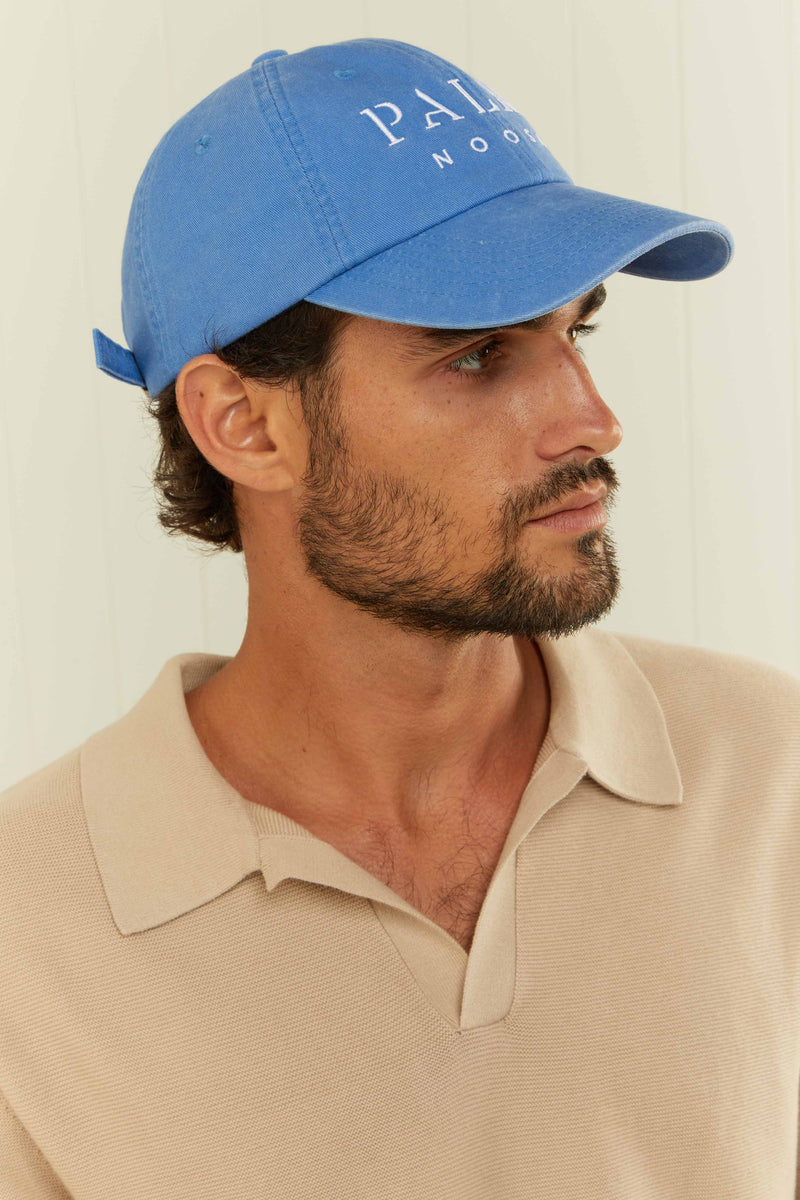 Palm Noosa Palm Noosa Cap Blue & White Cotton