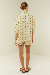 Palm Noosa Mirage Shirt Tropical Palms Linen