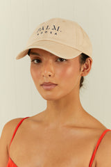 Palm Noosa Palm Noosa Cap Sand & Navy Cotton