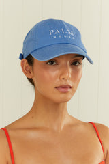 Palm Noosa Palm Noosa Cap Blue & White Cotton