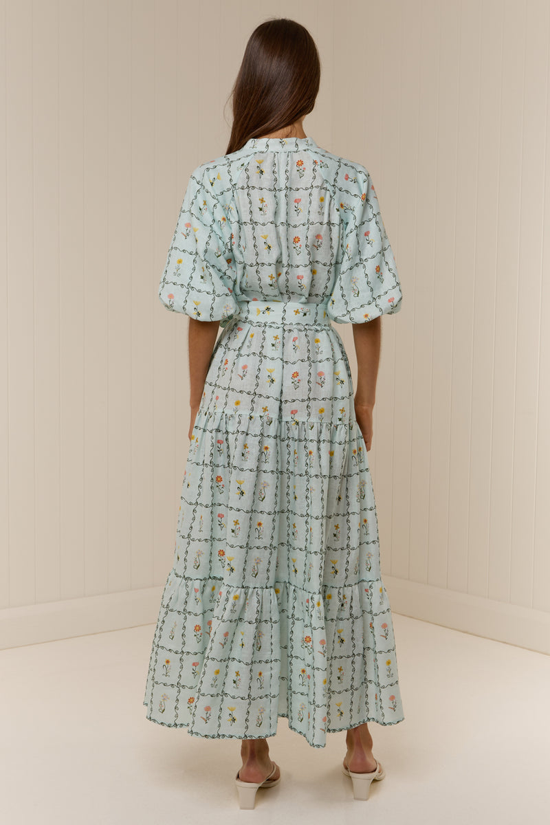Dutton Dress Calypso Tile