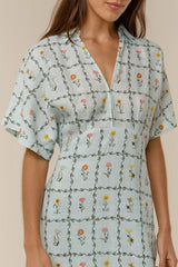 Jasmine Dress Calypso Tile