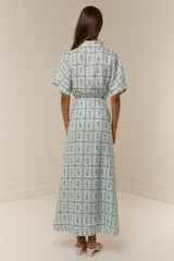 Jasmine Dress Calypso Tile