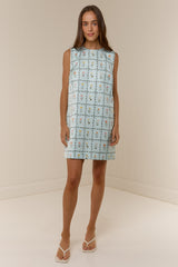 Ella Mini Dress Calypso Tile