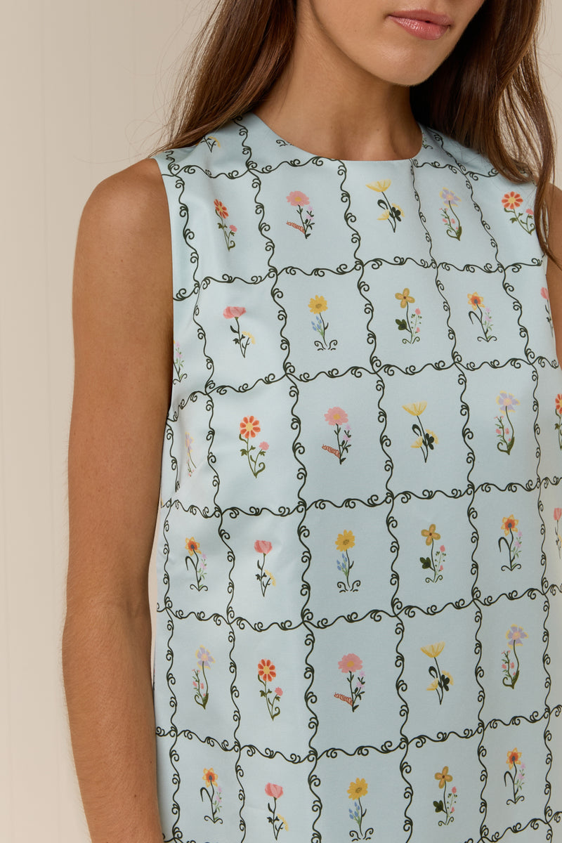 Ella Mini Dress Calypso Tile
