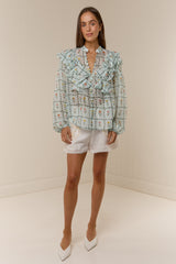 Suki Blouse Calypso Tile