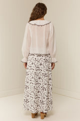 Caroline Skirt Regatta Embroidery