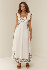 Grace Dress Regatta Embroidery