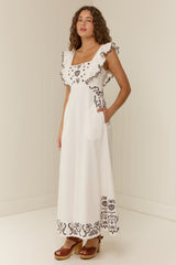 Grace Dress Regatta Embroidery
