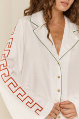 Riona Shirt Loretto Embroidery