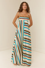 Raya Dress Harbour Stripe