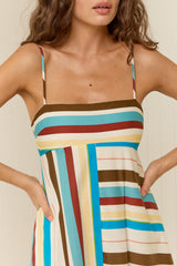 Raya Dress Harbour Stripe