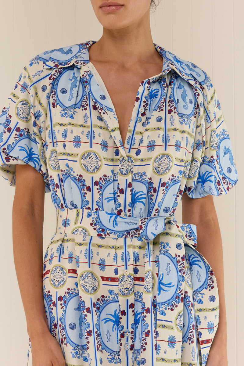 Carla Dress Lagoona Tile