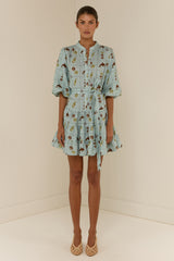 Ruba Mini Dress Seashell Tile