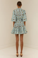 Ruba Mini Dress Seashell Tile