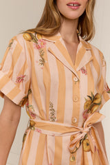 Rey Dress Citrus Stripe