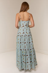 Celine Maxi Dress Seashell Tile