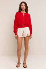 Bobbi Knit Cardigan Red