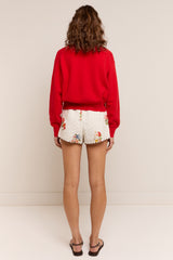 Bobbi Knit Cardigan Red