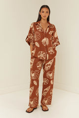 Palm Noosa Mirage Shirt Brown Shells