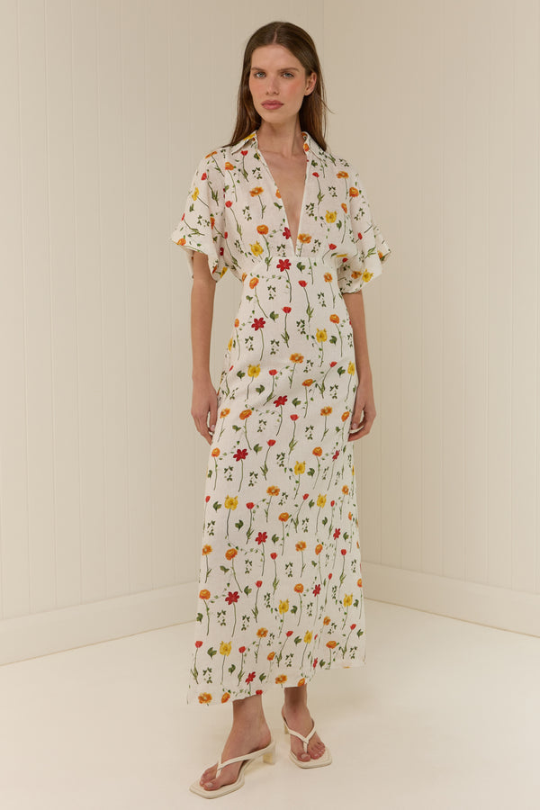 Jasmine Dress Garden Blooms