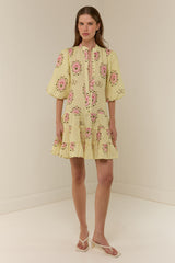 Ruba Mini Dress Savanna Tile