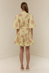 Ruba Mini Dress Savanna Tile