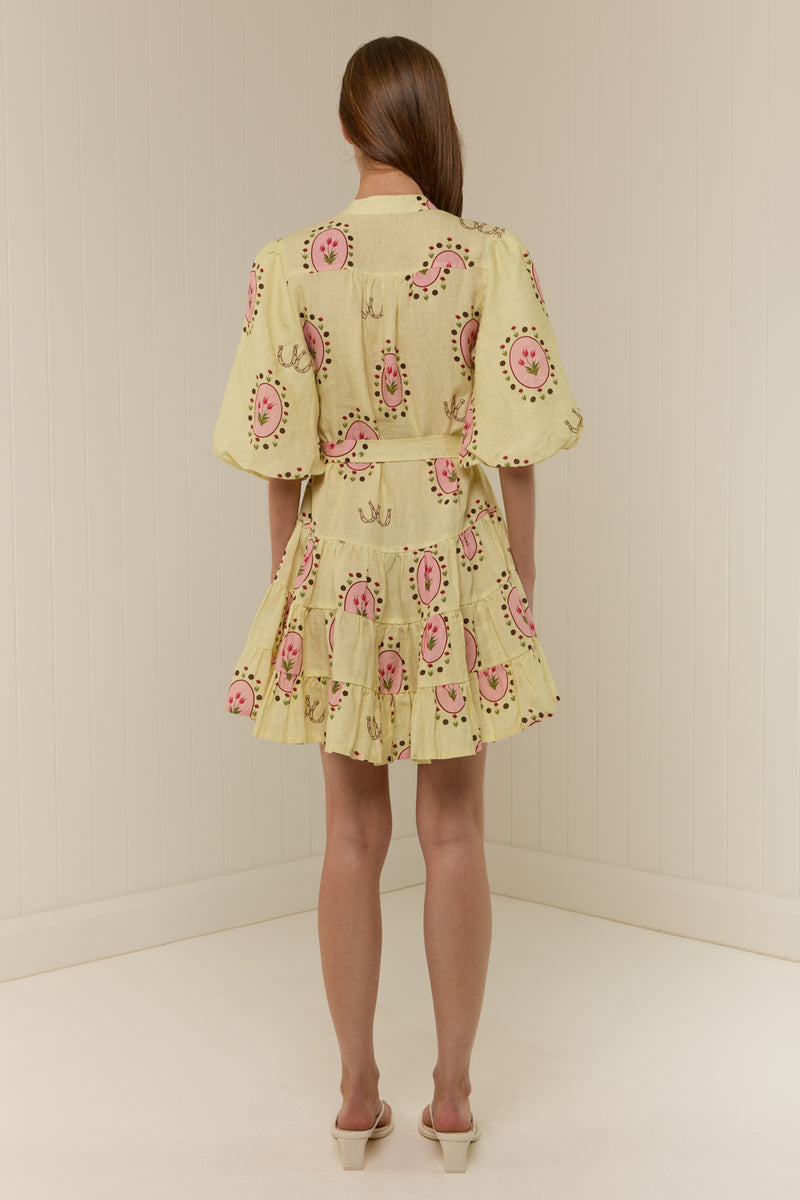 Ruba Mini Dress Savanna Tile