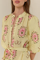 Ruba Mini Dress Savanna Tile