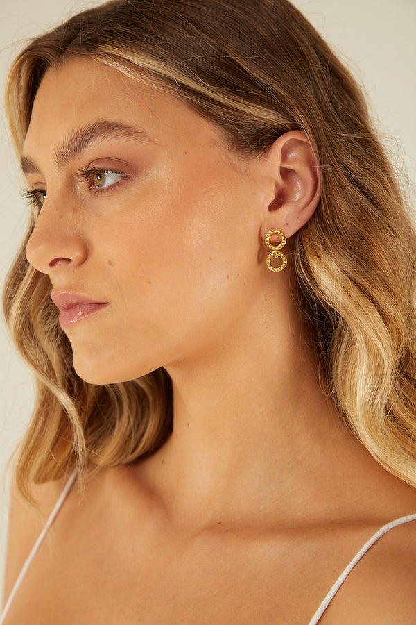 Palm Noosa Gold Plated Liss Earrings