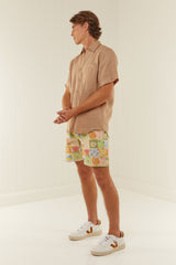 Palm Noosa Holiday Shorts Cotton Noosa Tiles