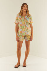 Palm Noosa Peggy PJS Cotton Poplin Noosa Tiles