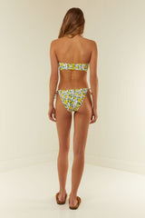 Palm Noosa Bandeau Bikini Top Nylon Lemons