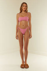 Palm Noosa Bandeau Bikini Top Nylon Pink