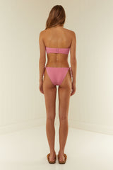 Palm Noosa Bandeau Bikini Top Nylon Pink